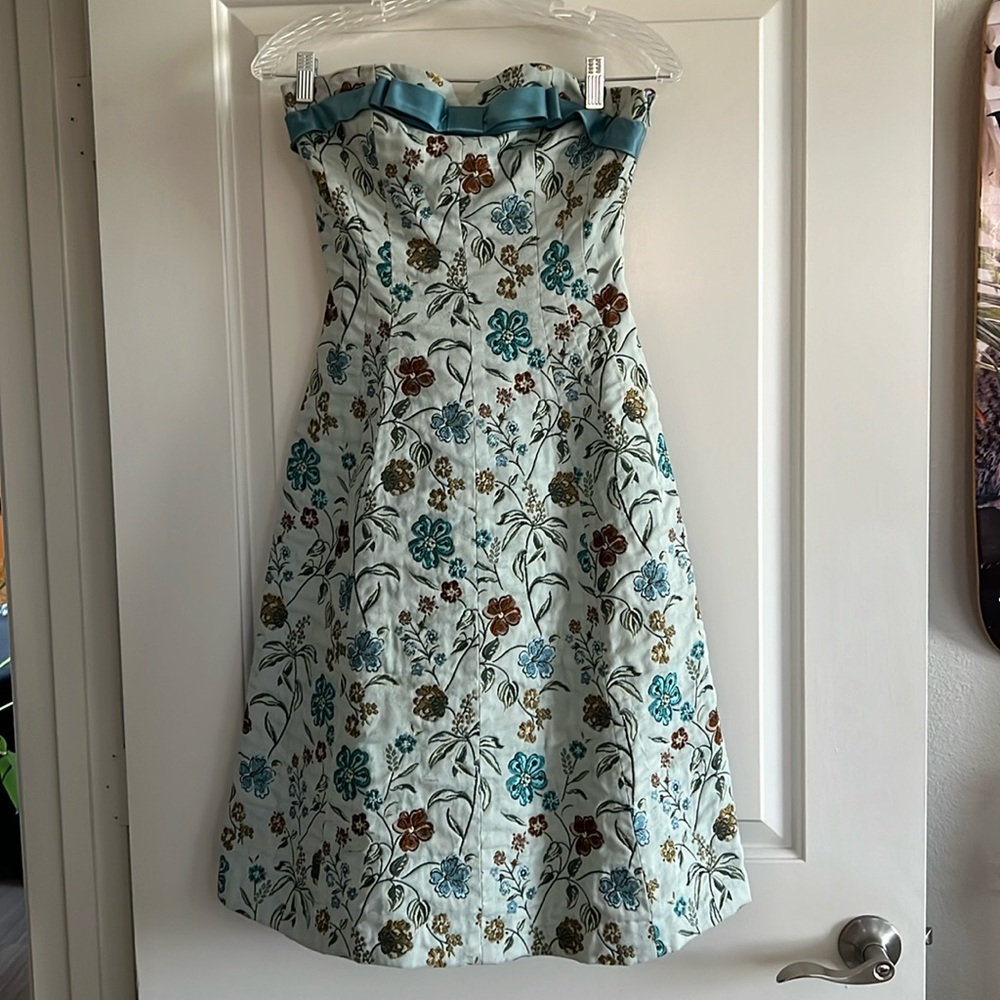 Betsey Johnson Summer Midi Floral Bow Dress